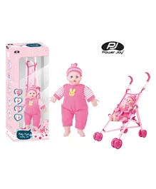Power Joy Baby Cayla Trolley With Doll