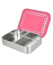 LunchBots Medium Duo Bento Lunchbox Pink - 600mL