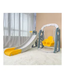 Home Canvas Toddler  3 in 1 Kids Play Climber and Swing Set - Yellow and Grey