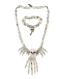 Party Magic Gothic Skull Necklace & Bracelet