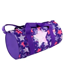Top Model Sports Bag with Star Made of Sequins - Purple