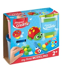 Maped Creativ Modelling Clay Pot - 4 Pieces