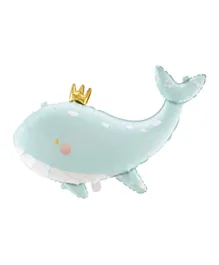 PartyDeco Foil Balloon - Whale - Sky Blue