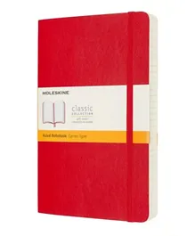 MOLESKINE Classic Expanded Ruled Paper Notebook -  Scarlet Red
