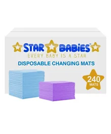 Star Babies Disposable Changing Mats - 240 Pc