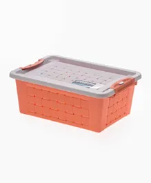 Yubiso Lockable Plastic Storage Box - Orange