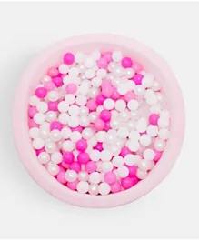 Ezzro Round Ball Pit With 400 Balls - Fuchsia, Baby Pink, White & Pearl