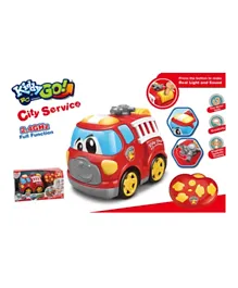 Kiddy 2.4G Full Function Remote Control Fire Truck - 19.2Cm