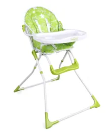 Babyhug Fun Feast Highchair With Adjustable Food Tray and 5 Point Safety Harness - Green