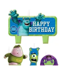 Party Centre Monsters University Birthday Candle Set - Pack of 4