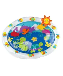 little hero Fun Water Mat for Tummy Time - Multicolor, 6+ Months, Leak-Proof PVC, Includes 6 Floating Marine Creatures, L 50.8 x B 43.18 cm