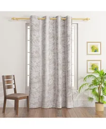 HomeBox Ruselle Fern Printed Single Curtain