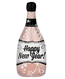Amscan Happy New Year Bubbly Bottle Balloon - Multicolour