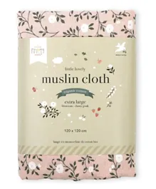 A Little Lovely Company Muslin Cloth XL Blossom - Dusty Pink