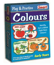 Smart Playthings Play & Practice Colours 8 Pack Puzzle - 32 Pieces