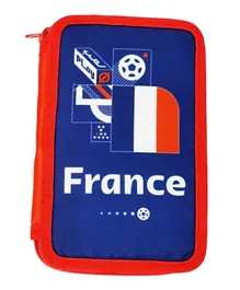 FIFA 2022 Country France Double Decker Pencil Case With Stationary Supplies - 31 Pieces