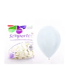 Sempertex Round Latex Balloons White 20000829 - 50 Pieces
