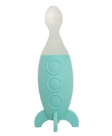 Marcus and Marcus Silicone Baby  Food Dispensing Spoon - Blue
