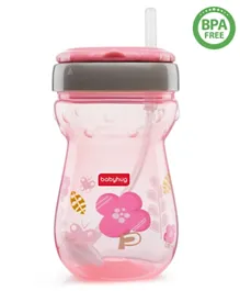 Babyhug Weighted Straw Sipper Pink - 360 ml