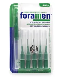 Foramen Interdental Brush Straight Thin - Pack of 6