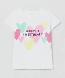 OVS Daddy's Sweetheart T-Shirt - White