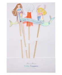 Meri Meri Let's Be Mermaids Cake Toppers Pack of 4 - Multicolour