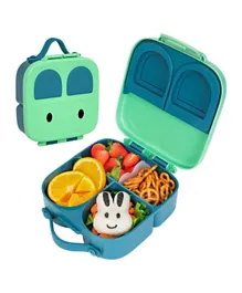Snack Attack Bunny Shape Bento Lunch Box with Handle - Green