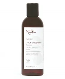 Najel Organic Skincare Hydrolate Lemon & Aloe Vera Toner - 200mL