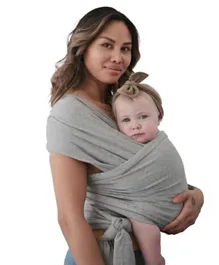 Mushie Baby Carrier Wrap - Gray Melange