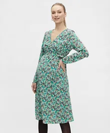 Mamalicious Maternity Dress - Ming Green