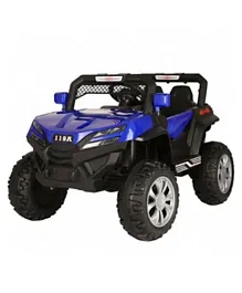 Megastar 4x4 Cherokee Jeep 2 Small Seater Buggy 12V with Remote Control  - Blue