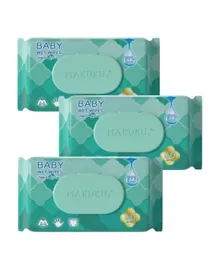 MAKUKU Baby Wet Wipes - Pack of 3 (60 Wipes Each)
