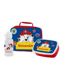 Essmak Paw Patrol Marshall Personalized Lunch Set Red - 3 Pieces