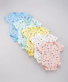 SAPS 5 Pack Short Sleeves Bodysuit - Multicolor