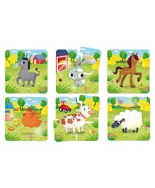 Carotina The Farm Animal Baby Puzzle - Pack of 6 Puzzles