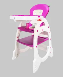 Mini Panda Triune Deluxe Convertible Highchair - Pink