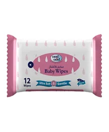 Cool and Cool Baby Wipes - 12 Wipes