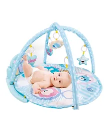 Angella Baby Activity Play Mat with Baby Fitness Pedal Piano - Blue