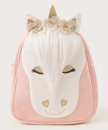 Monsoon Children Felicity Unicorn Backpack Pink - 11 Inches