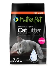 Nutrapet Cat Litter Silica Gel Baby Powder Scent - 7.6L