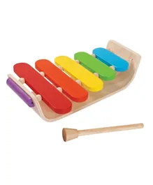 Plan Toys Wooden Oval Xylophone - Multicolour