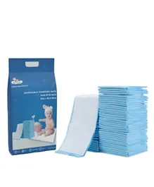 Cute 'n' Cuddle Disposable Changing Mats Blue - Pack of 30