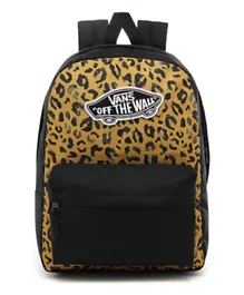 Vans Realm Arrowwood Leopard Backpack Yellow/Black - 16.75 Inches