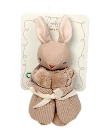 ThreadBear Design Baby Bunny Comforter - Taupe