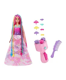 Barbie Doll Fantasy Hair with Braid Twisting Tool with Accessories​​ - 8.5 Inches