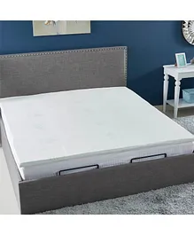 HomeBox Aloe Vera Cool Gel Infused Memory Foam King Mattress Topper