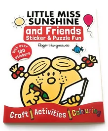 Little Miss Sunshine and Friends Sticker & Puzzle Fun Book Paperback - 14 Pages