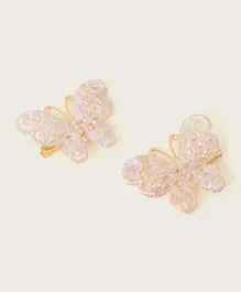 Monsoon Children Stone Studded Butterfly Clips - 2 Pieces