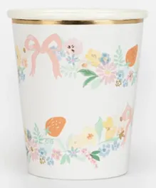 Meri Meri Elegant Floral Cups - 8 Pieces