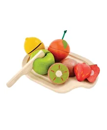 Plan Toys Wooden Fruit Set - Multicolour